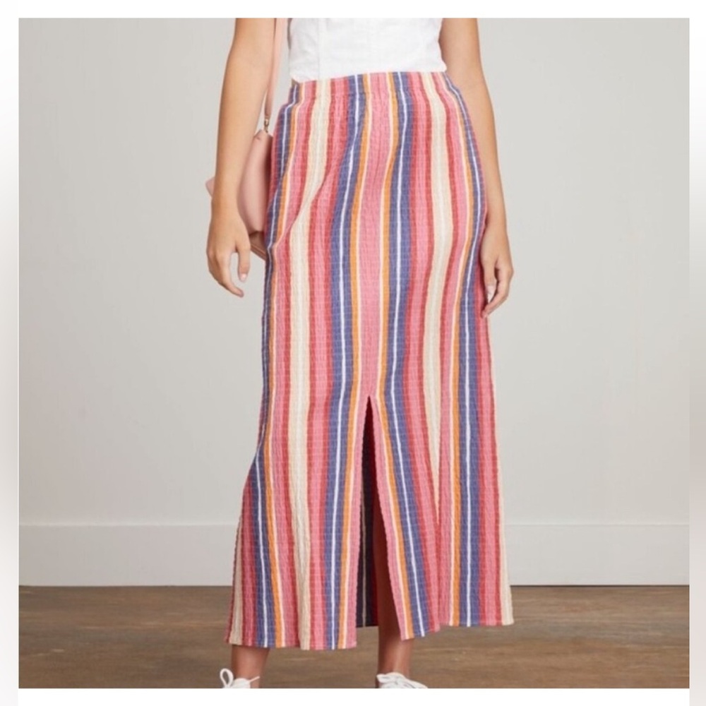 Mara Hoffman Colorful Striped Maxi Skirt